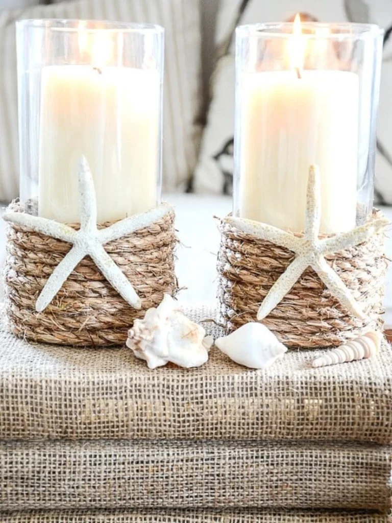 Twisted Jute Rope Wrapped Blocks