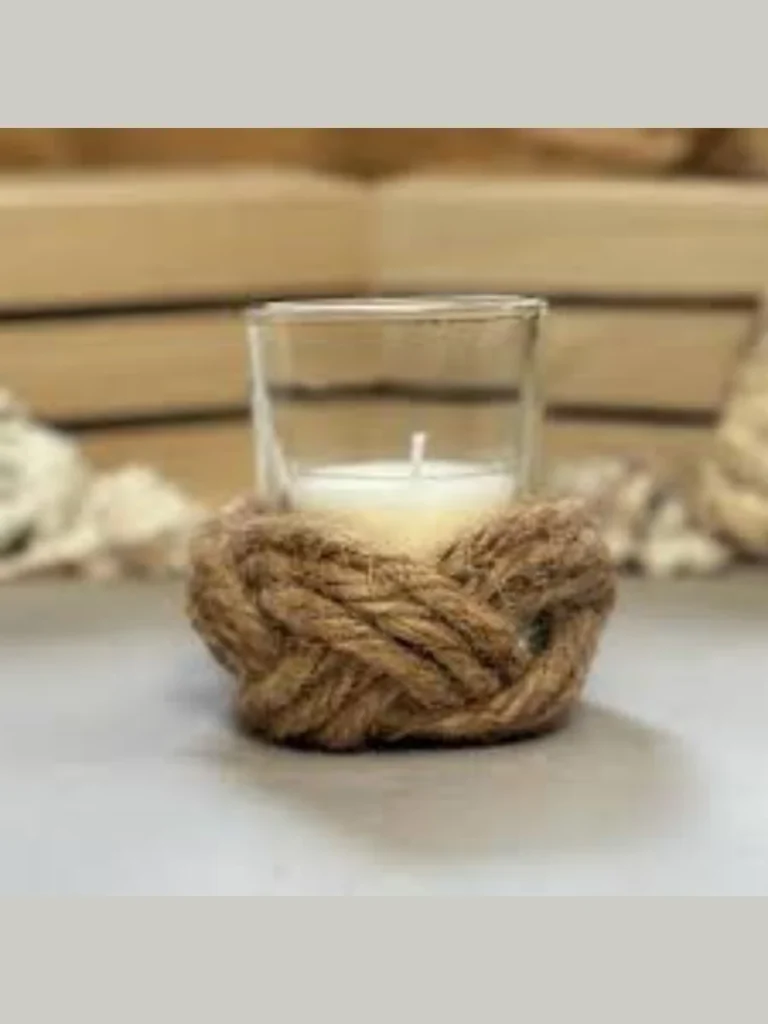 Twisted Jute Rope Wrapped Blocks