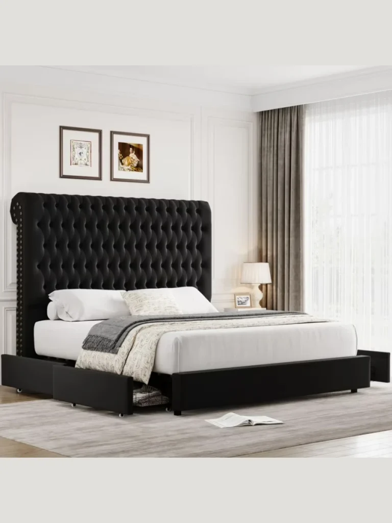 Upholstered Frames With Tall Headboards