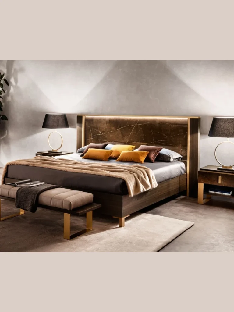 Upholstered Headboards with Built In Lights