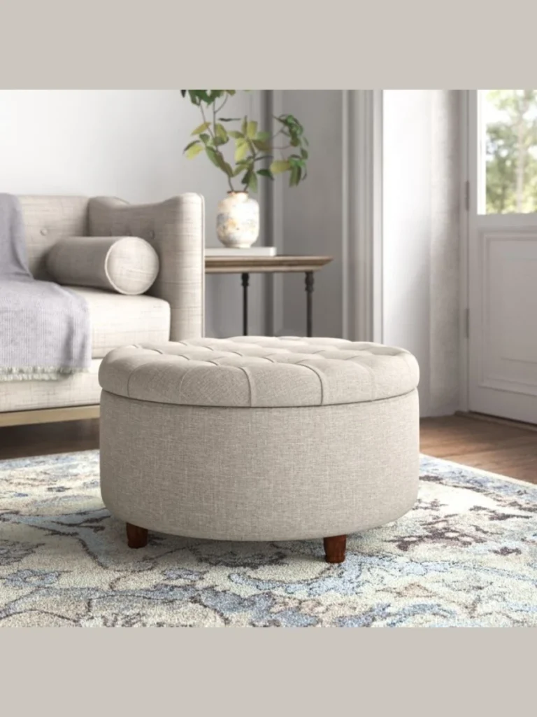 Upholstered Storage Ottomans For Extra Seating