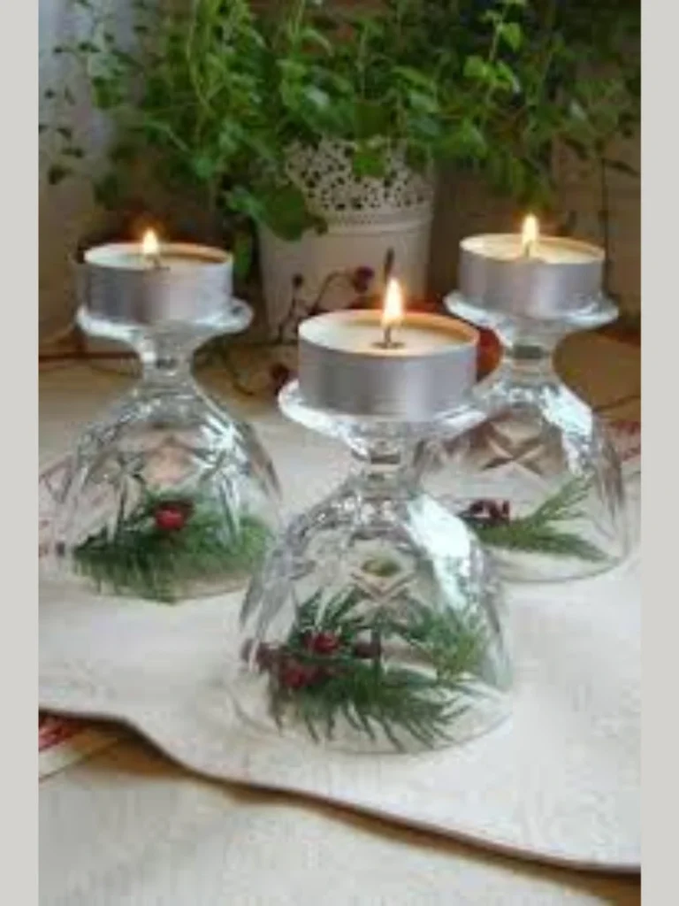 Upside Down Wine Glass Pedestals