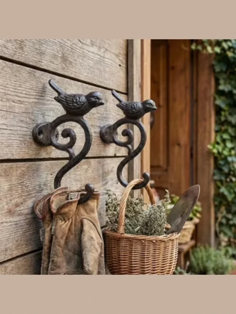 Using Decorative Wall Hooks for Utility