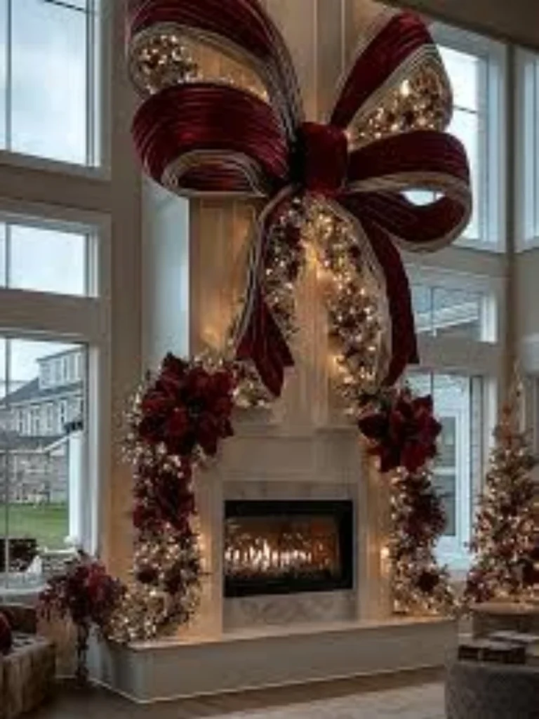 Velvet Ribbon and Olive Leaf Garlands for Quiet Luxury