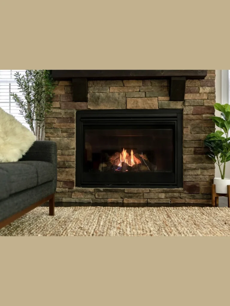 Ventless Gas Logs for Maximum Heat