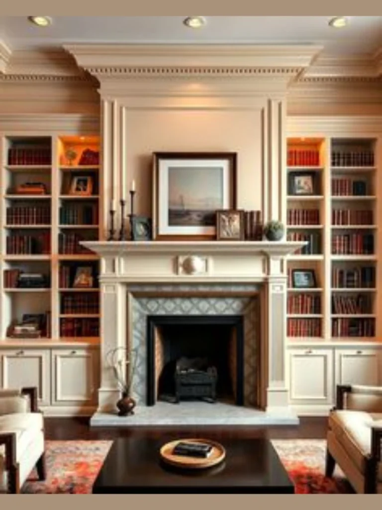 Vintage Book Library Display