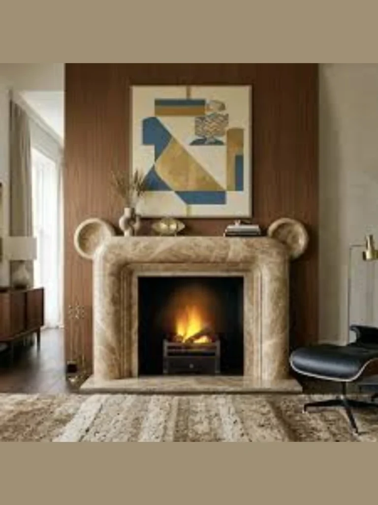 Warm Brown Emperador Marble Surround