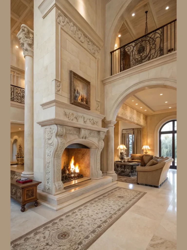 Warm Cream Travertine for a Mediterranean Feel