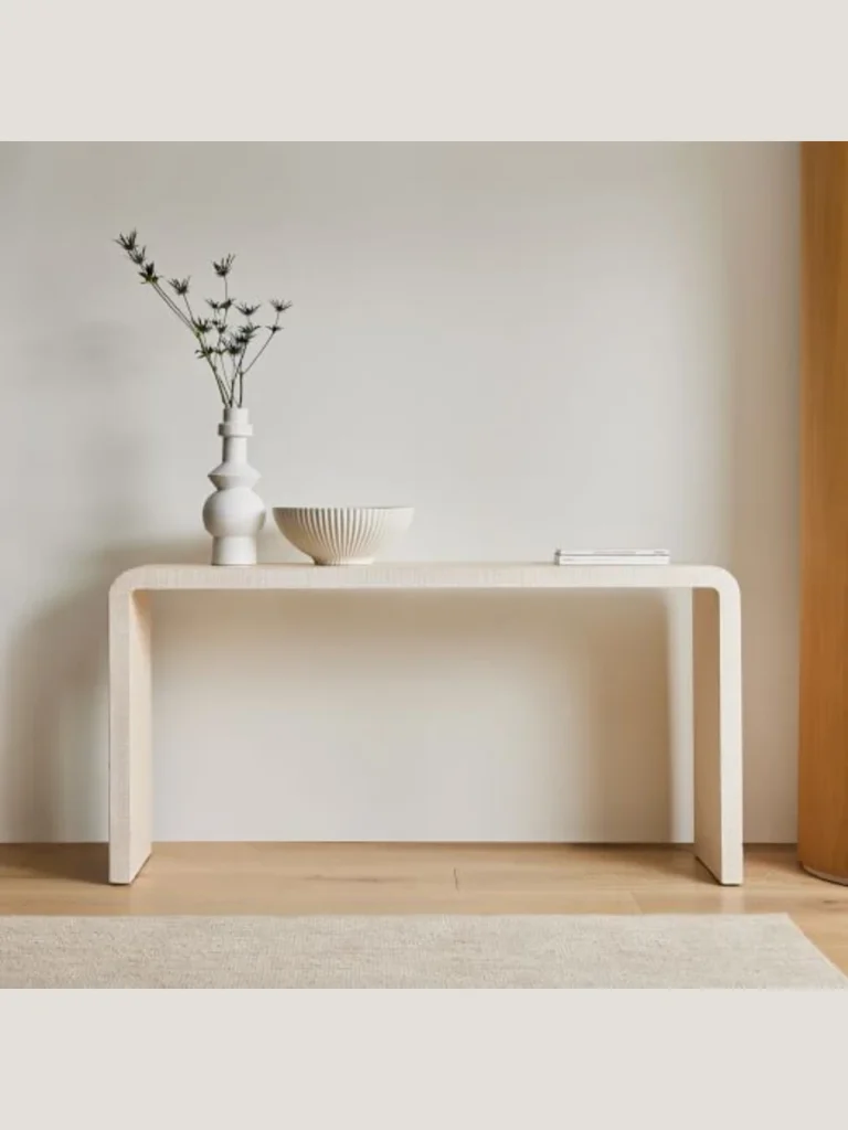 Waterfall Edge Concrete Console Tables