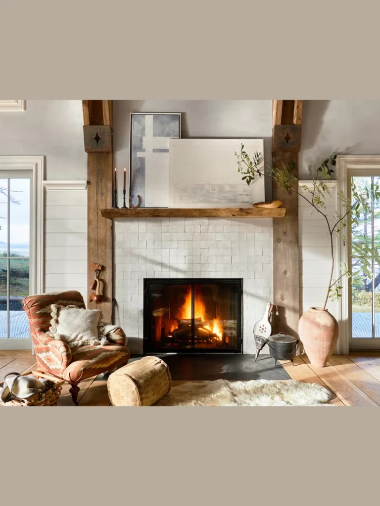 Wood Look Porcelain for an Organic and Cozy Atmosphere