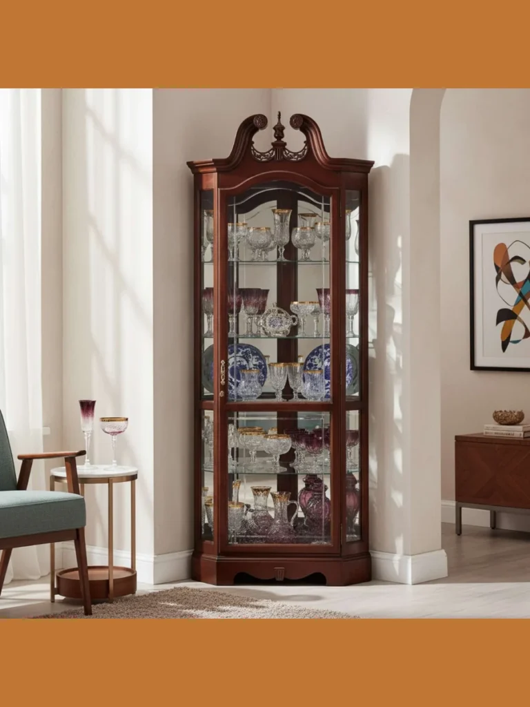 Wooden Hutch Cabinets For Heirloom Display