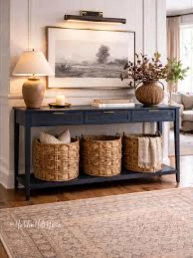 Woven Baskets for Hidden Storage