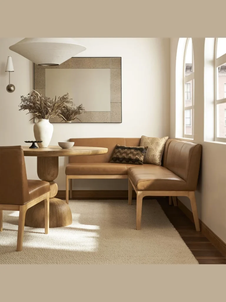 banquette seating for maximum room efficiency