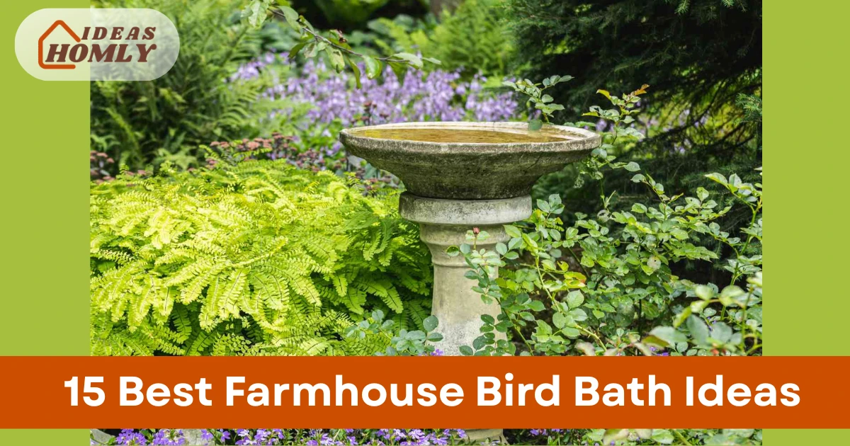 Farmhouse Bird Bath Ideas