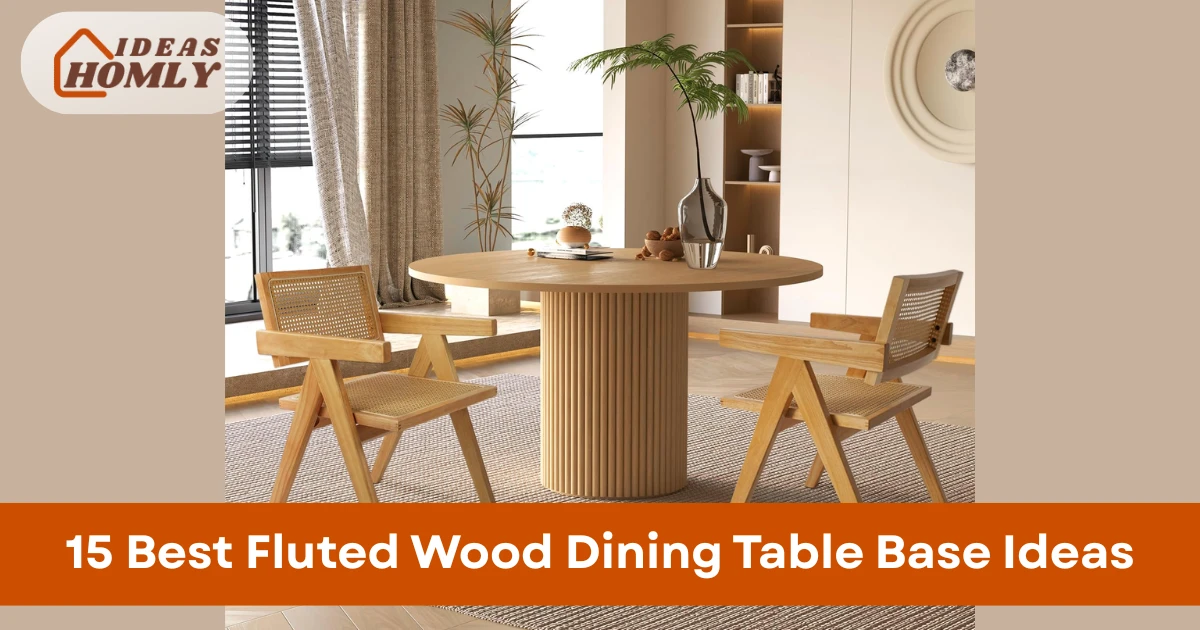 15 Best Fluted Wood Dining Table Base Ideas for High Styles