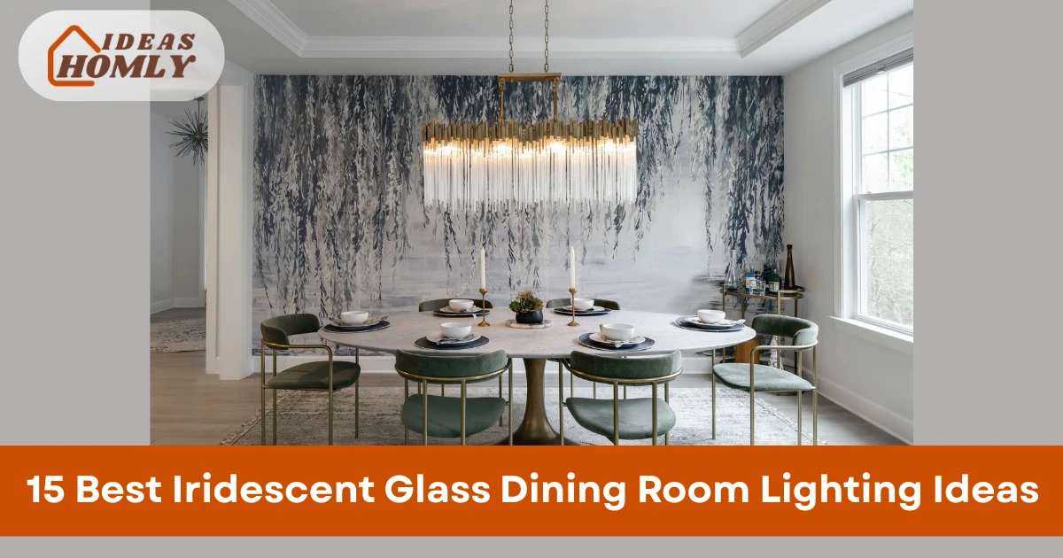 Iridescent Glass Dining Room Lighting Ideas