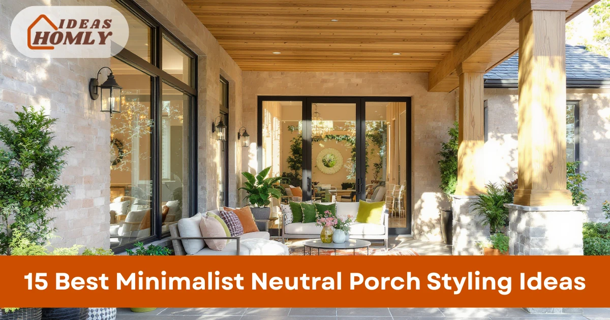 Minimalist Neutral Porch Styling Ideas