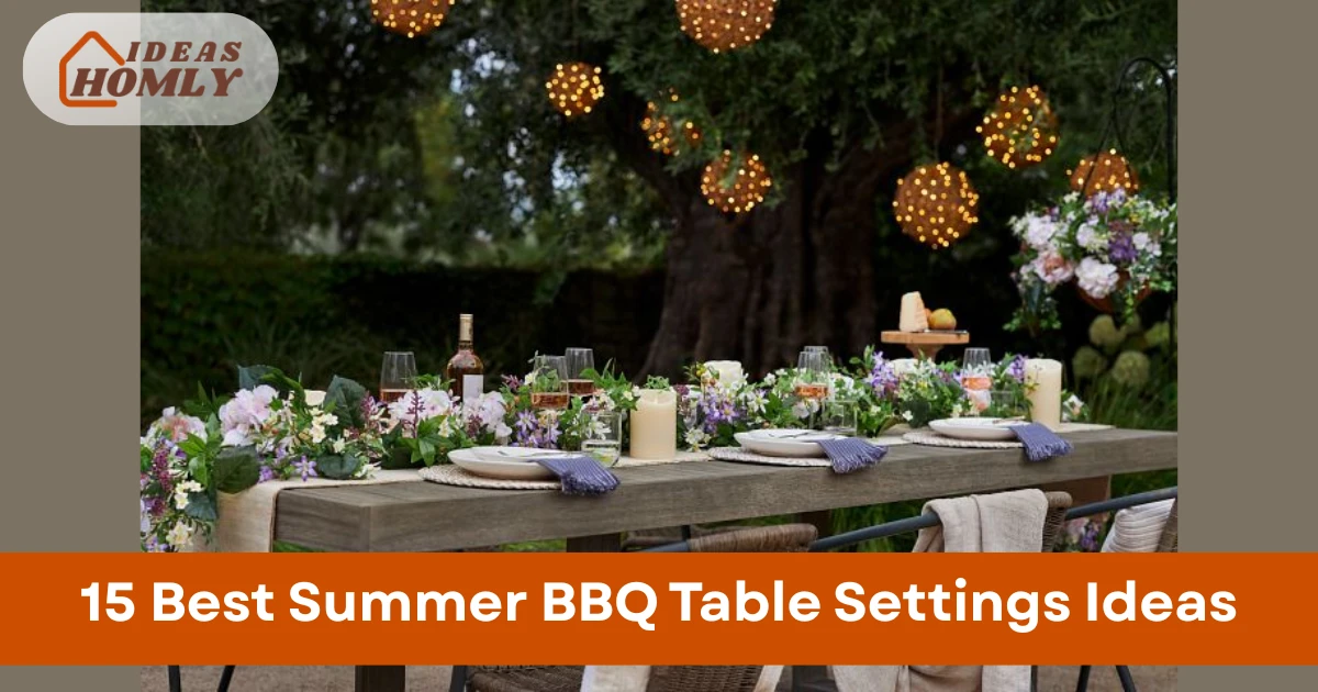 Summer BBQ Table Settings Ideas