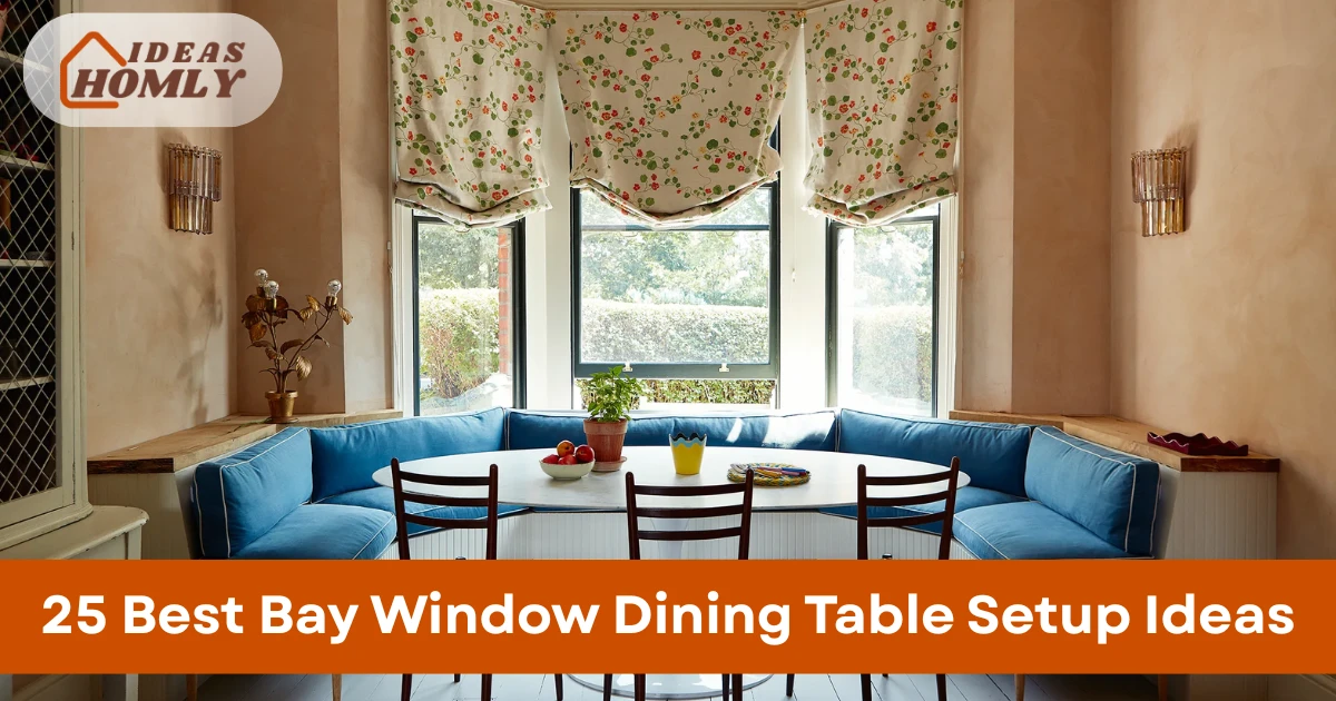 Bay Window Dining Table Setup Ideas