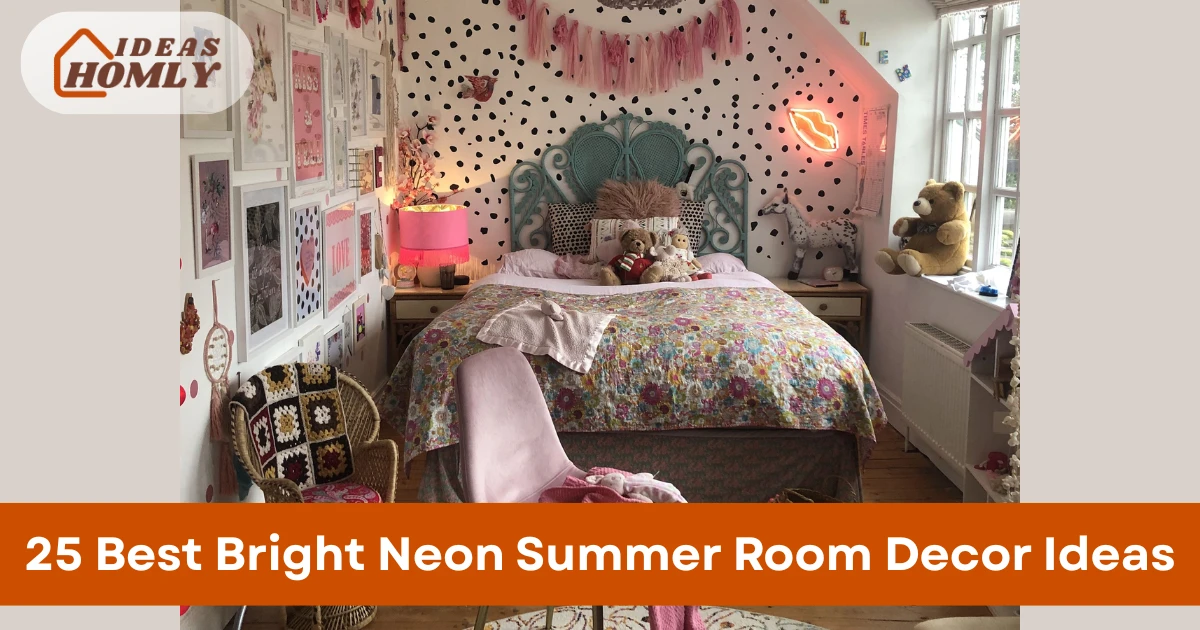 Bright Neon Summer Room Decor Ideas