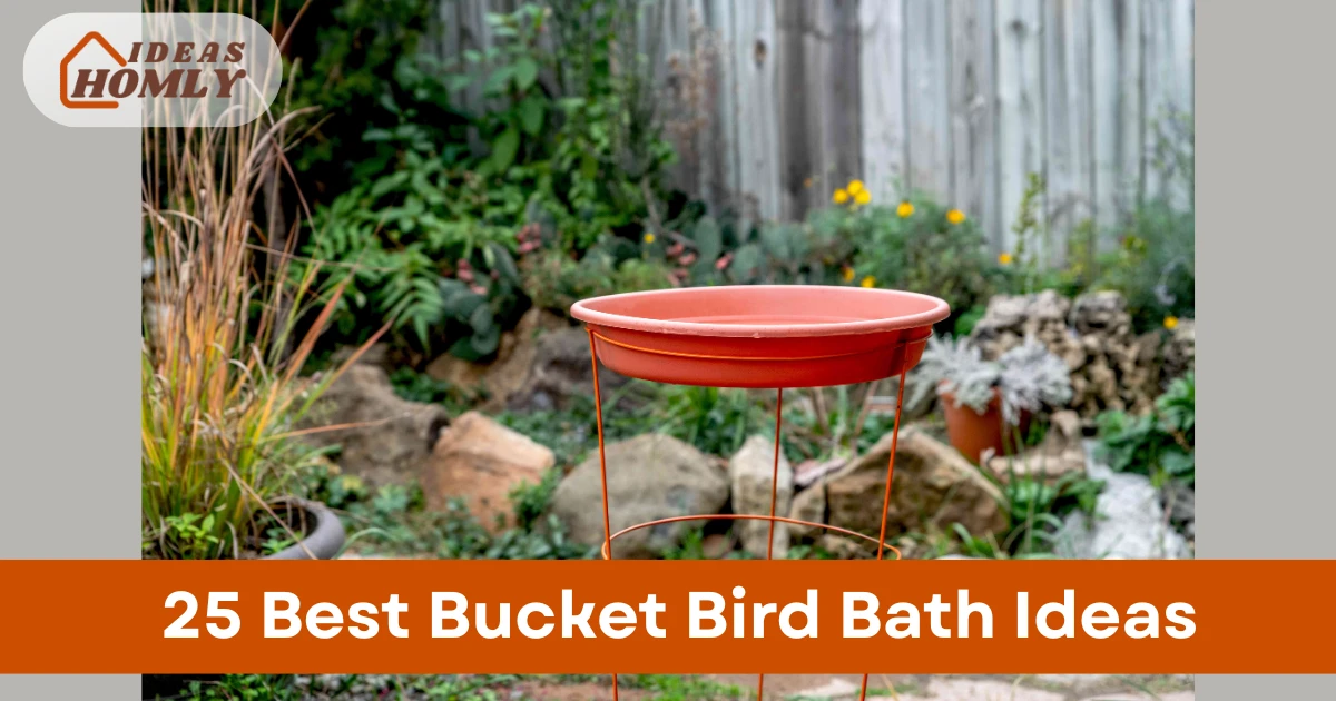 Bucket Bird Bath Ideas