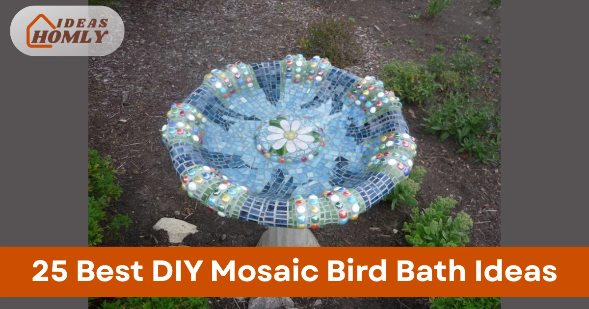 DIY Mosaic Bird Bath Ideas