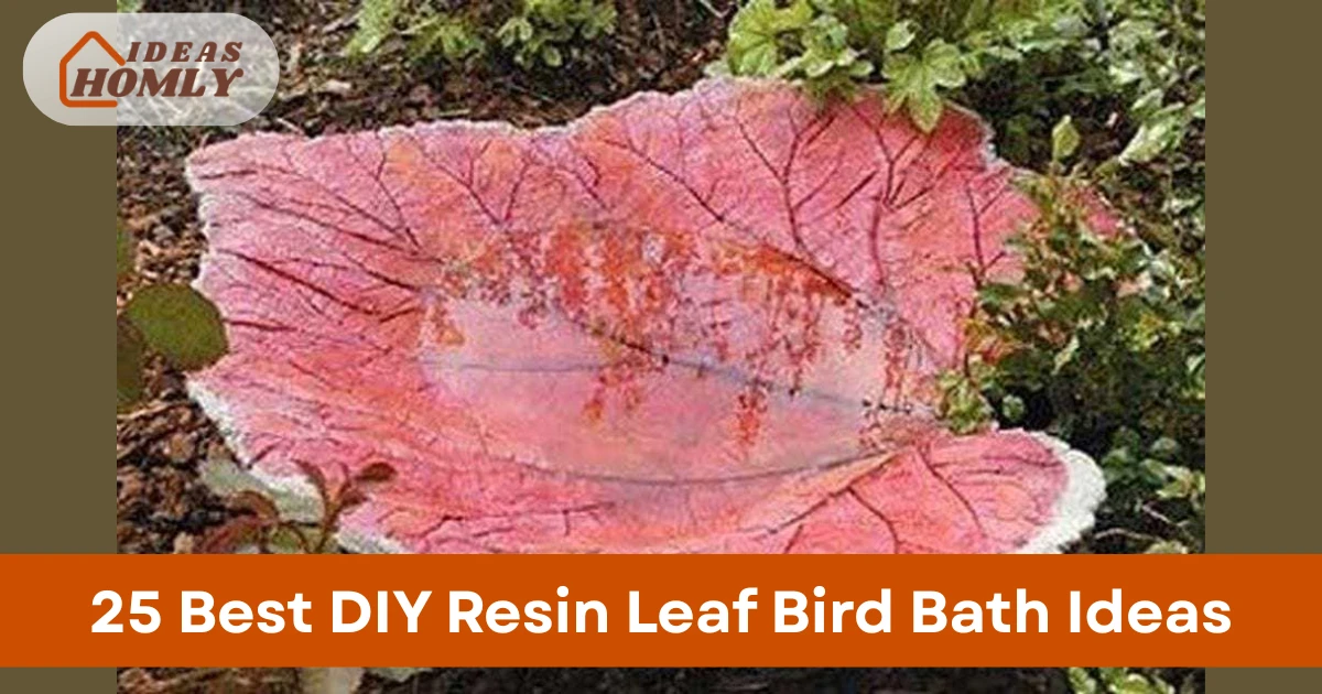 DIY Resin Leaf Bird Bath Ideas