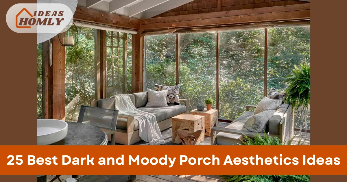 Dark and Moody Porch Aesthetics Ideas