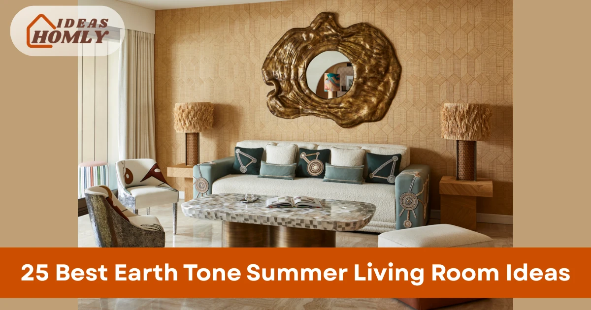 Earth Tone Summer Living Room Ideas