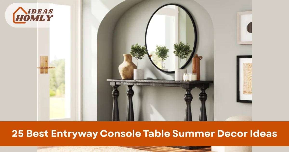 Entryway Console Table Summer Decor Ideas