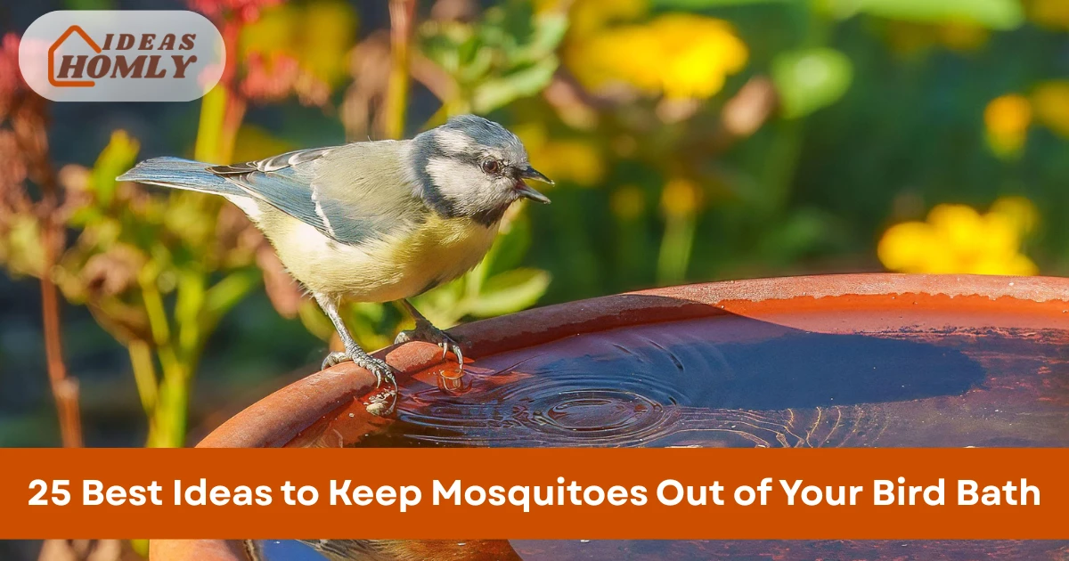Ideas to Keep Mosquitoes Out of Your Bird Bath