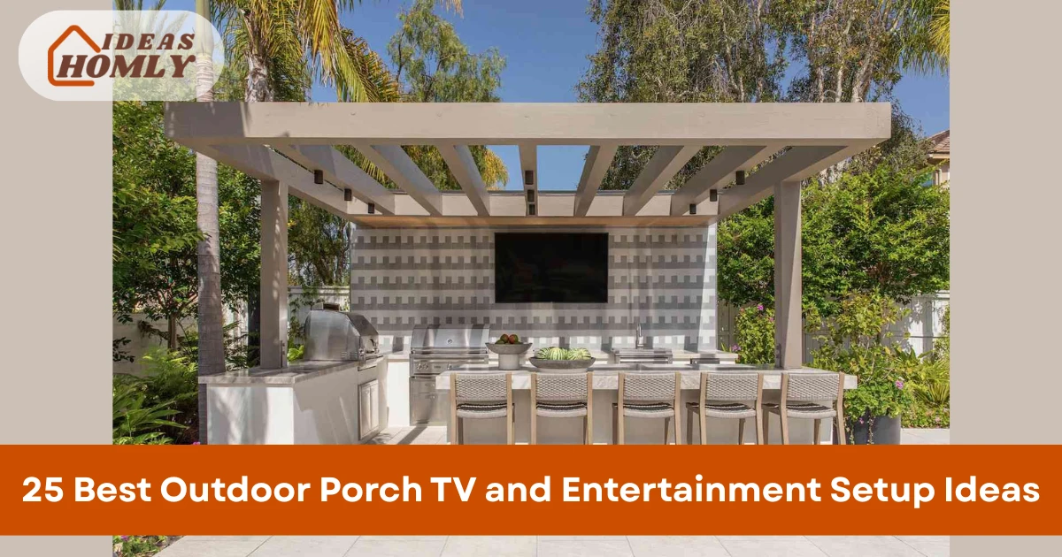 Outdoor Porch TV and Entertainment Setup Ideas