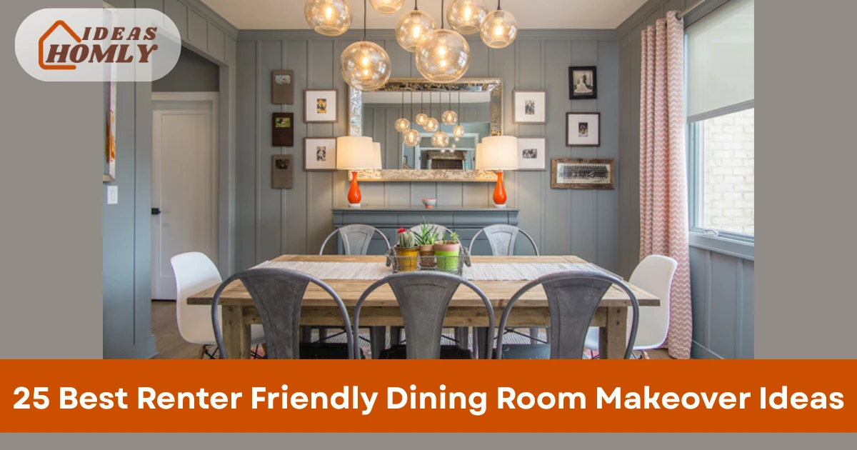 Renter Friendly Dining Room Makeover Ideas