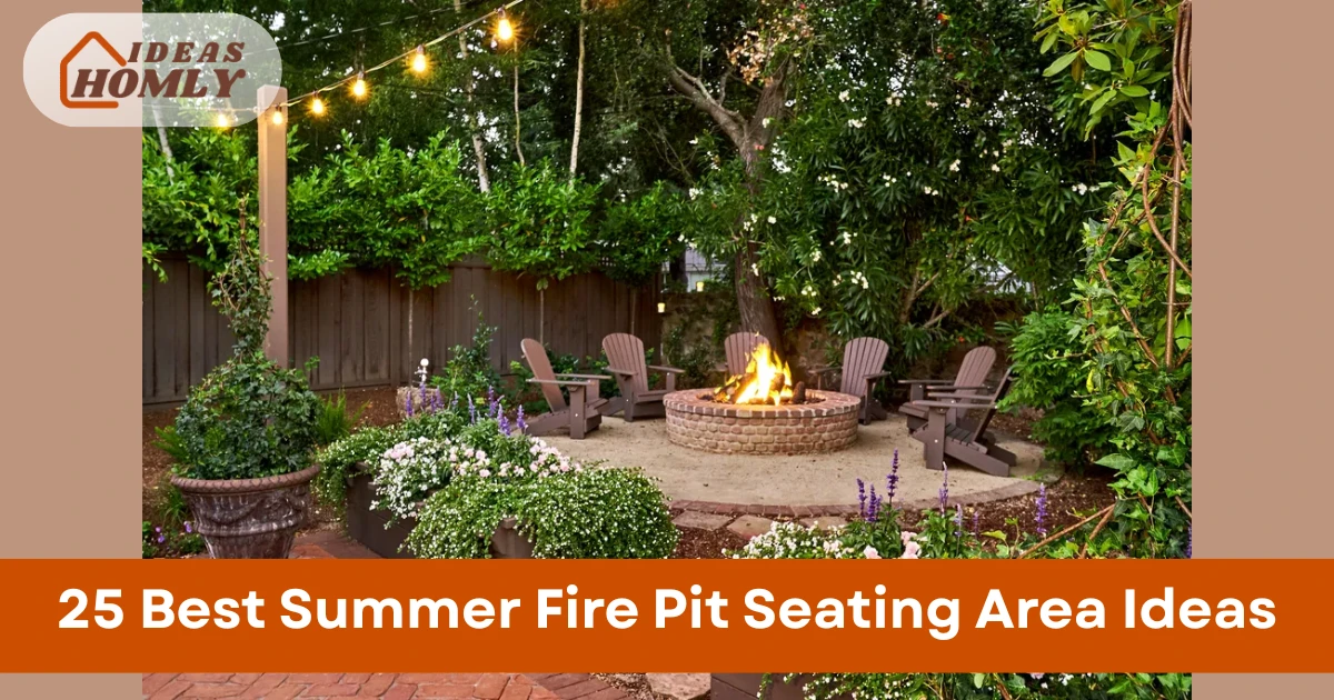 Summer Fire Pit Seating Area Ideas