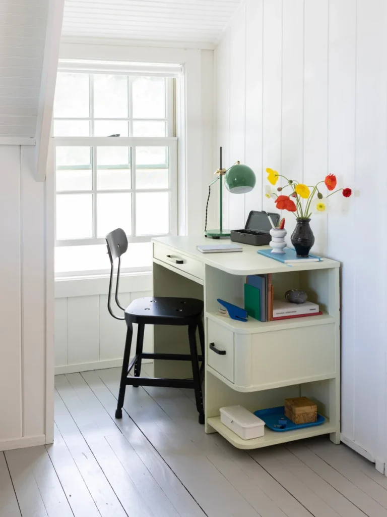 Add a Mint Green Metal Desk Lamp to Your Home Office