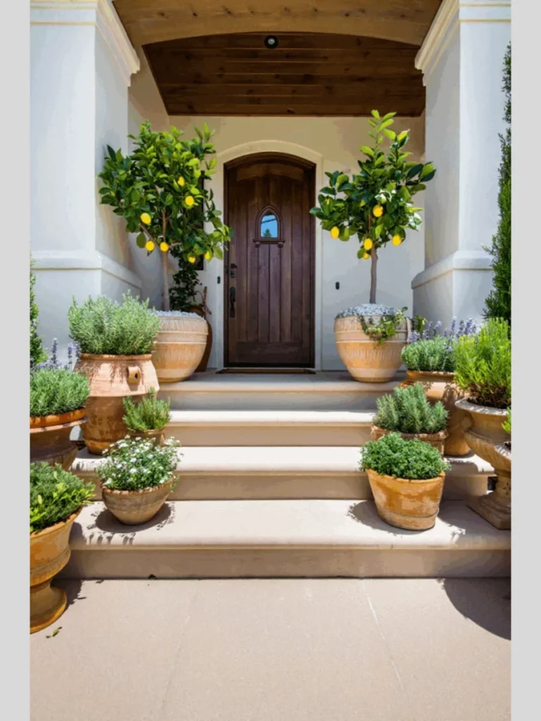 Aged Rustic Terracotta Planter Clusters