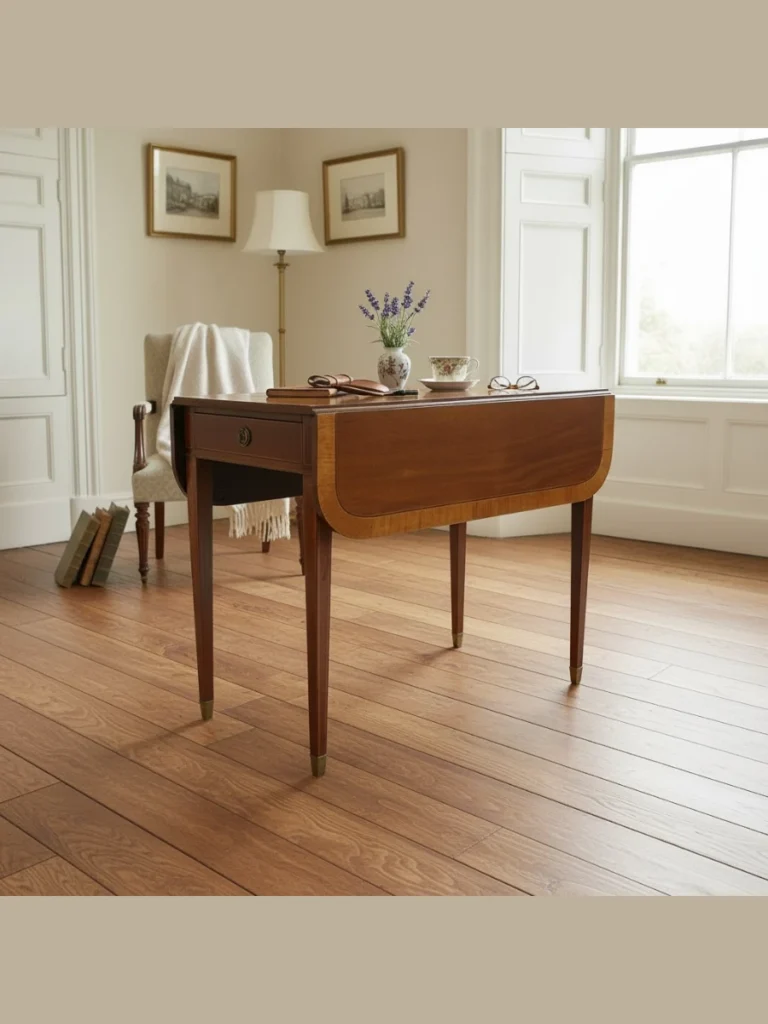 Antique Drop Leaf Tables With Drop Handle Details