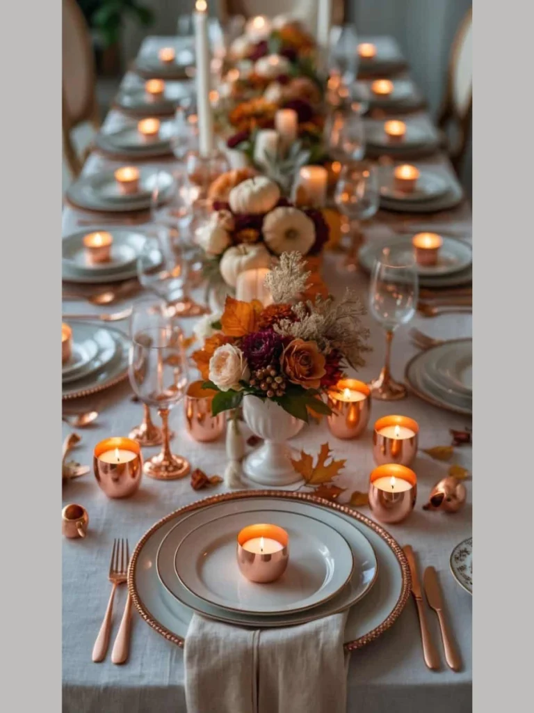 Antiqued Copper Bowls with Deep Berry Clusters