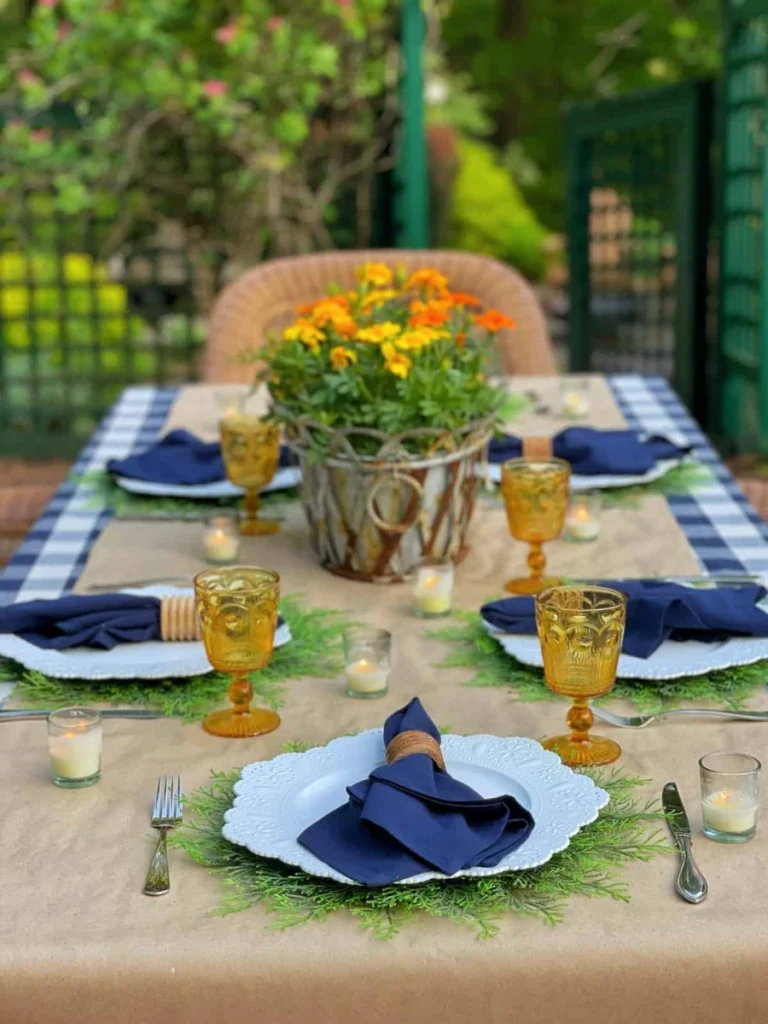 Arrange Small Potted Basil and Rosemary Plants as Centerpieces