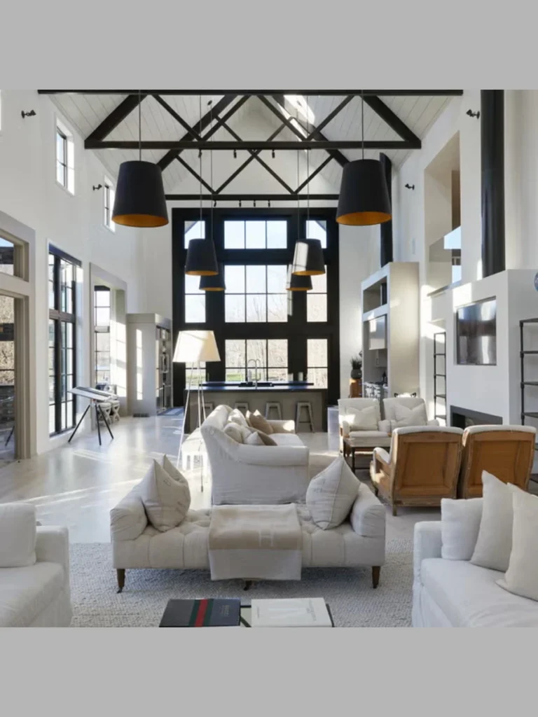 Asymmetrical Angle Layouts for Large Open Concept Great Rooms