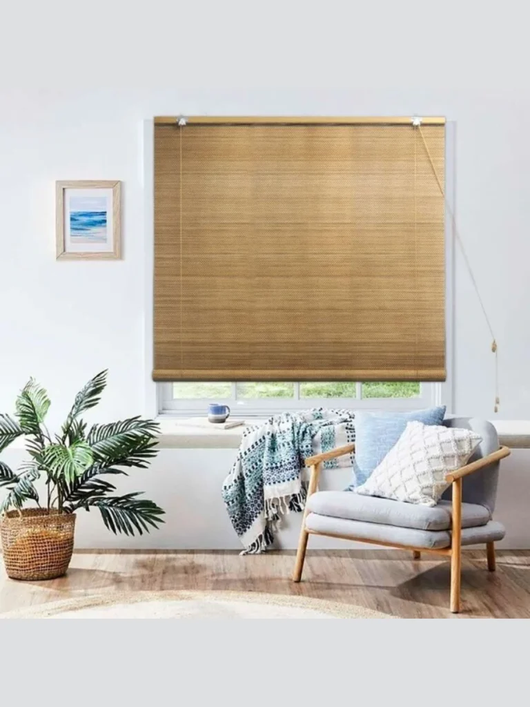 Bamboo Matchstick Privacy Roller Shades
