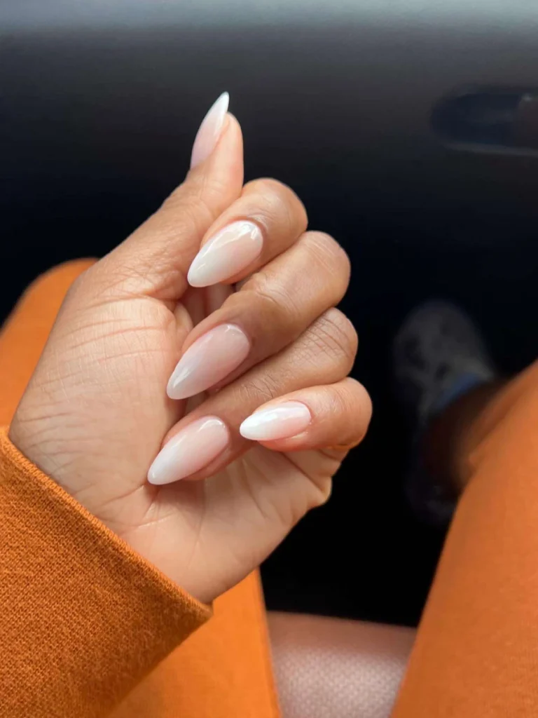 Bare Naked Plates with Liquid Silver French Arcs