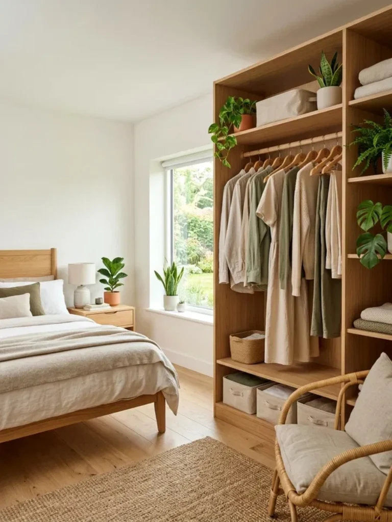 Bleached Oak Clothes Storage Wardrobes