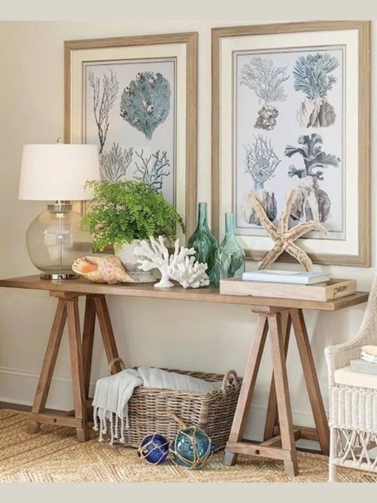 Bleached Oak Console Tables