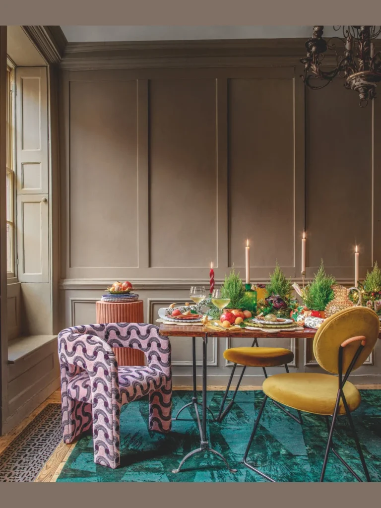 Bold Jewel Toned Wall Panels