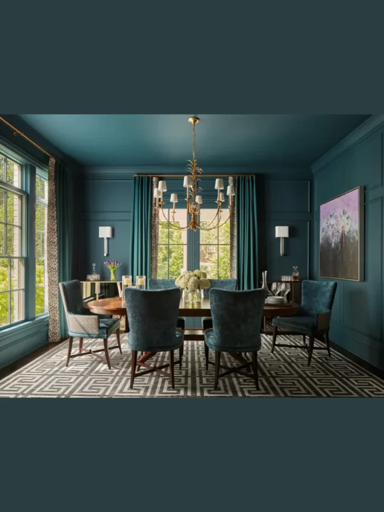 Bold Jewel Toned Wall Panels