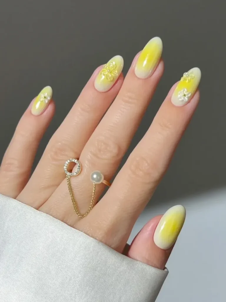 Butter Yellow Lemon Aura Swirls