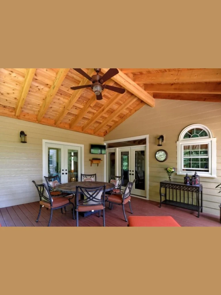 Charcoal Stained Cedar Wood Ceiling Slatting