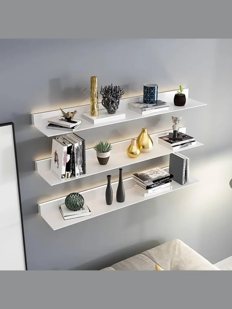 Chunky Floating Wire Brushed Display Shelving