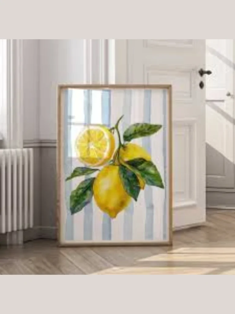 Citrus Watercolor Framed Prints